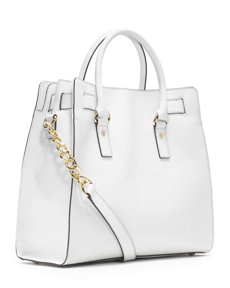 michael michael kors hamilton saffiano large white tote|sullivan large multifunction leather tote.